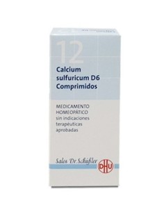 DHU CALCIUM SULFURICUM D6 Nº 12 80 COMPRIMIDOS