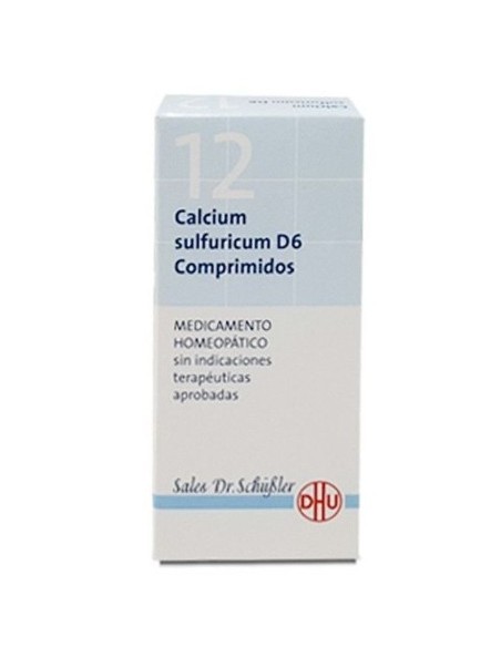 DHU CALCIUM SULFURICUM D6 Nº 12 80 COMPRIMIDOS