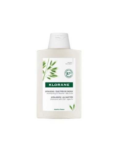 KLORANE CHAMPU EXTRASUAVE A LA LECHE DE AVENA  400 ML