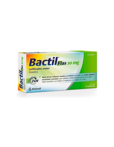 BACTIL FLAS 10 mg 10 LIOFILIZADOS ORALES