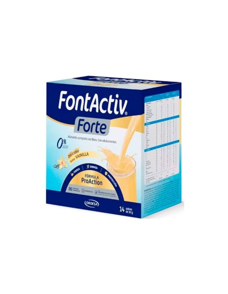 FONTACTIV FORTE 14 SOBRES 30 g SABOR VAINILLA