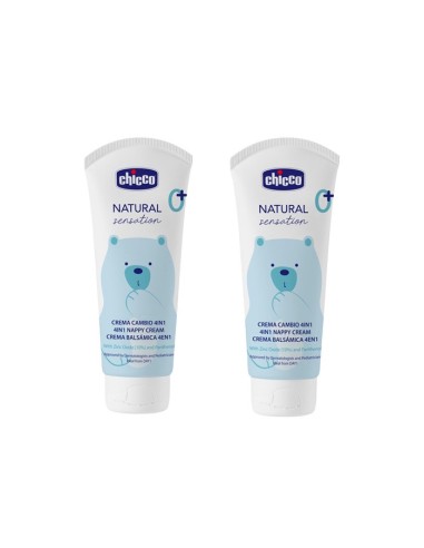 CHICCO NATURAL SENSATION CREMA BALSAMICA 4 EN 1 2 TUBOS 100 ML BIPACK