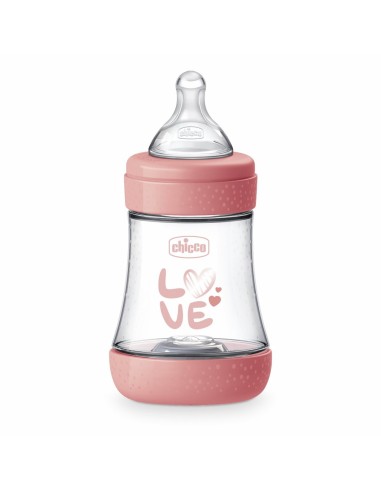 CHICCO BIBERON PERFECT 5 150 ML +0 MESES FLUJO LENTO ROSA