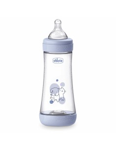 CHICCO BIBERON PERFECT 5 +4 MESES FUJO RÁPIDO 300 ML AZUL