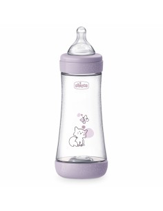 CHICCO BIBERON PERFECT 5 +4 MESES FLUJO RÁPIDO 300 ML LILA
