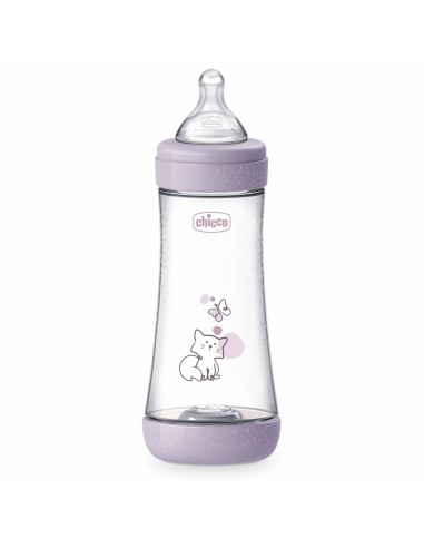 CHICCO BIBERON PERFECT 5 +4 MESES FLUJO RÁPIDO 300 ML LILA