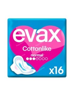 COMPRESAS EVAX COTTONLIKE NORMAL CON ALAS 19 UNIDADES