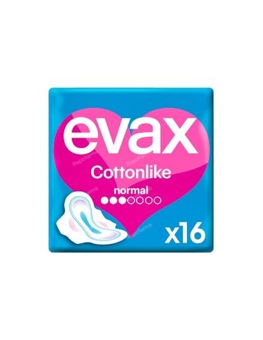COMPRESAS EVAX COTTONLIKE NORMAL CON ALAS 19 UNIDADES
