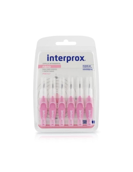 INTERPROX CEPILLO INTERDENTAL NANO 0.7 6 UNIDADES