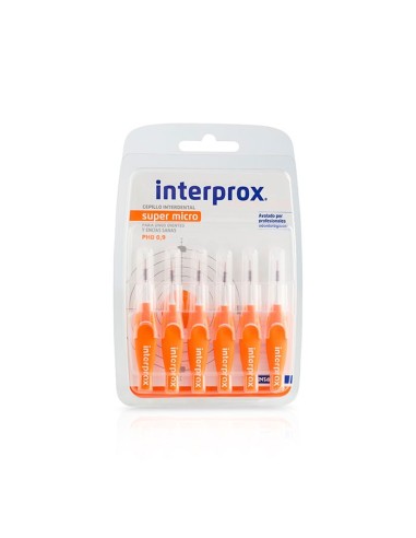CEPILLO INTERDENTAL SUPER MICRO 0.9 6 UNIDADES