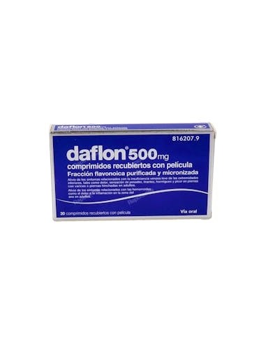 DAFLON 500 MG 30 COMPRIMIDOS RECUBIERTOS