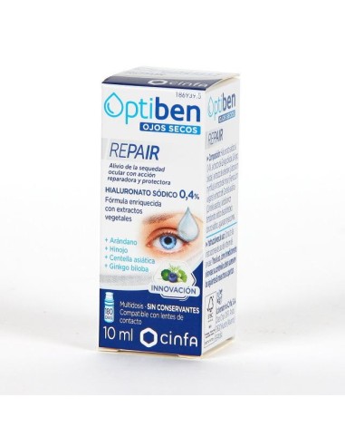 OPTIBEN OJOS SECOS REPAIR MULTIDOSIS 10 ML