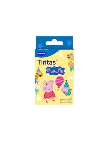 HARTMANN TIRITAS PEPPA PIG 12 UNIDADES