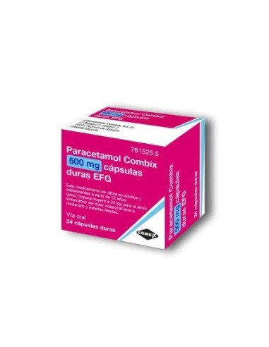 PARACETAMOL COMBIX EFG 500 mg 24 CAPSULAS