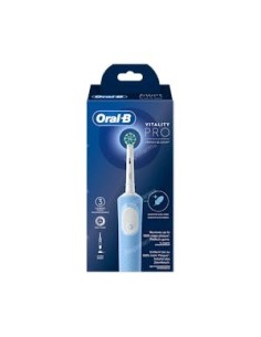 CEPILLO DENTAL ELECTRICO RECARGABLE ORAL-B VITALITY PRO VAPOR BLUE BOX