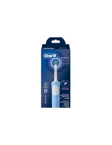 CEPILLO DENTAL ELECTRICO RECARGABLE ORAL-B VITALITY PRO VAPOR BLUE BOX