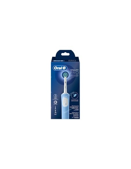CEPILLO DENTAL ELECTRICO RECARGABLE ORAL-B VITALITY PRO VAPOR BLUE BOX