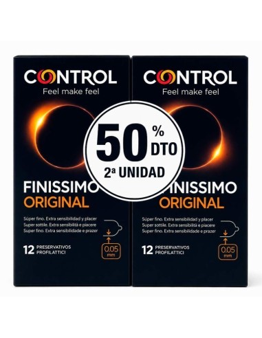 CONTROL FINISSIMO ORIGINAL PRESERVATIVOS 2 ENVASES 12 UNIDADES