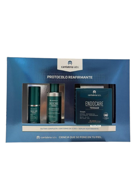 ENDOCARE TENSAGE SERUM ALTA POTENCIA + OJOS RADIANCE PROTOCOLO REAFIRMANTE + REGALO ENDOCARE TENSAGE CREAM