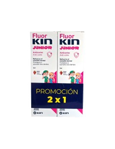 FLUOR KIN JUNIOR ANTICARIES GEL FRESA DUPLO 75 ML +75 ML