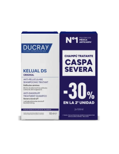 DUCRAY KELUAL DS CHAMPU 100 ML DUPLO 2º UNIDAD 30% DE DESCUENTO