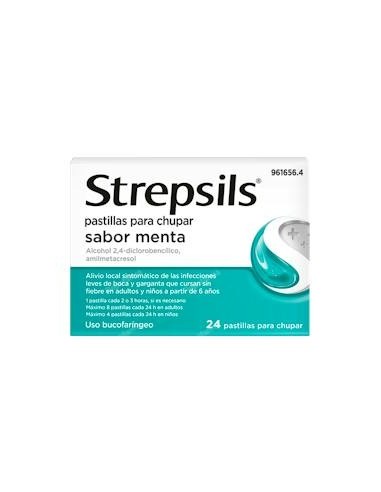 STREPSILS 24 PASTILLAS SABOR MENTA
