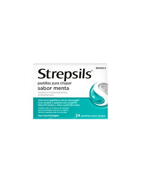 STREPSILS 24 PASTILLAS SABOR MENTA