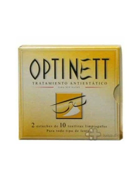 OPTINETT TOALLITAS LIMPIA GAFAS 20 UNIDADES