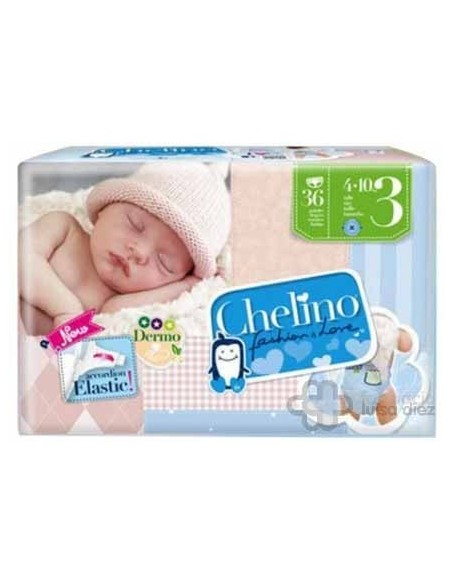 PAÑAL CHELINO FASHION LOVE T3 4A10K 36UN