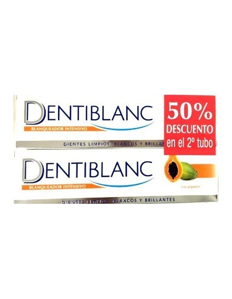 DENTIBLANC DUPLO  PAPAYA BLANQUEADOR INTENSIVO 100 ML X 2