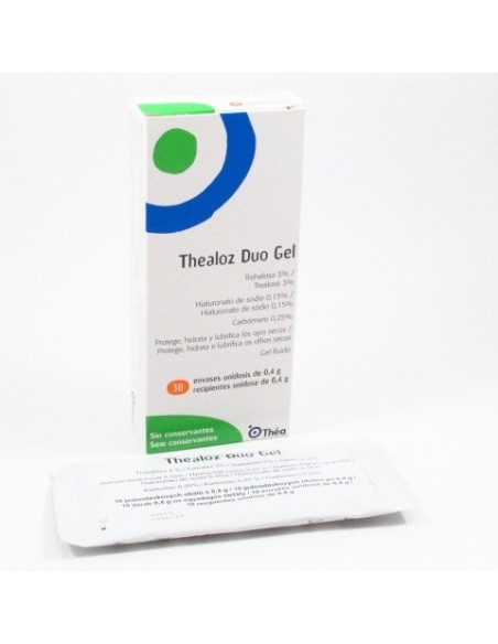 THEALOZ DUO GEL ESTERIL UNIDOSIS   0.4 G ML 30 UNIDOSIS