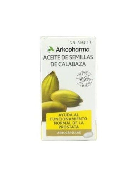 ARKOPHARMA ACEITE DE SEMILLAS DE CALABAZA 50 CAPSULAS