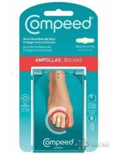 COMPEED AMPOLLAS  ENTRE DEDOS 8 UNIDADES 2