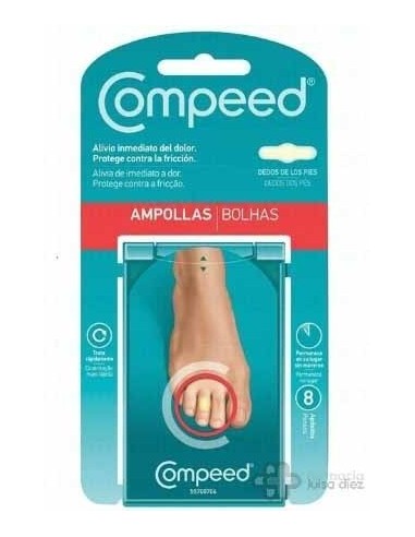 COMPEED AMPOLLAS  ENTRE DEDOS 8 UNIDADES