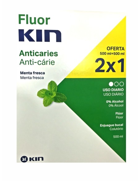 FLUOR KIN 0.5 MENTA ADULTO 500 ML 