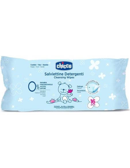 CHICCO TOALLITAS BEBE A LAS FLORES   16 TOALLITAS