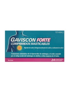 GAVISCON FORTE   24 COMPRIMIDOS MASTICABLES