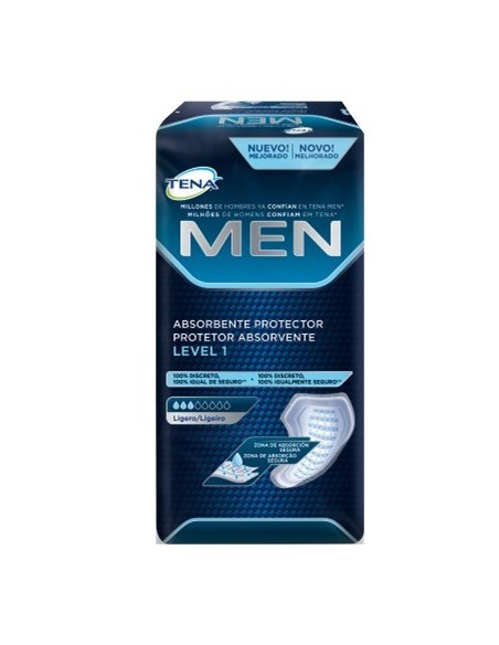 TENA MEN  LEVEL 1  24 UNIADES