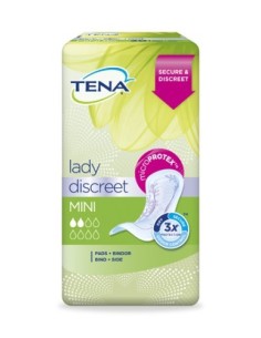 TENA LADY DISCREET MINI  20 UNIDADES