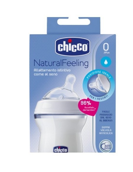 CHICCO BIBERON NATURAL FEELING 0M+ 150 ML 