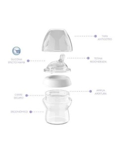 CHICCO BIBERON NATURAL FEELING 0M+ 150 ML  2