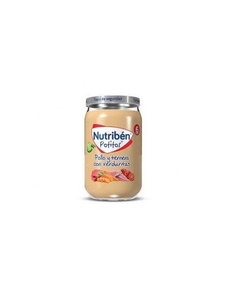 NUTRIBEN POTITO POLLO TERNERA Y VERDURITA  235 GRAMOS